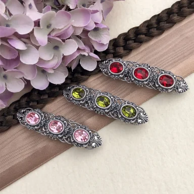 Trachten-Haarspangen mi funkelnden Swarovski Steinen